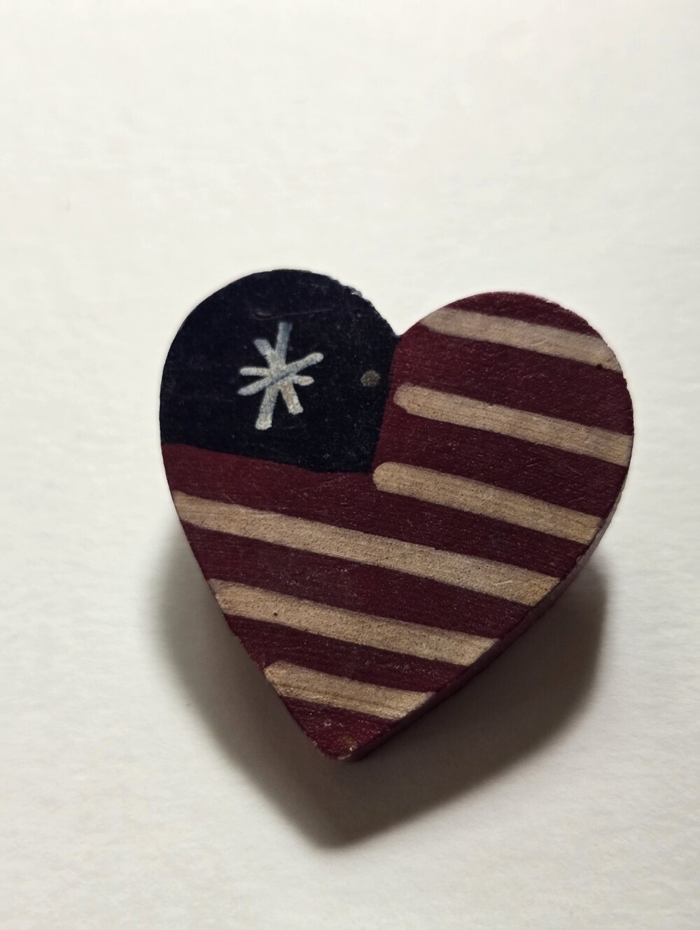 Heart-shaped Wooden Pin